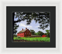 Nathan Hale Homestead Coventry Connecticut - Framed Print