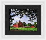 Nathan Hale Homestead Coventry Connecticut - Framed Print