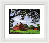 Nathan Hale Homestead Coventry Connecticut - Framed Print