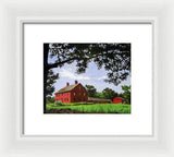 Nathan Hale Homestead Coventry Connecticut - Framed Print
