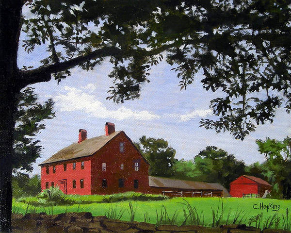 Nathan Hale Homestead Coventry Connecticut - Art Print