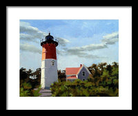 Nauset Lighthouse Cape Cod Massachusetts - Framed Print