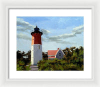 Nauset Lighthouse Cape Cod Massachusetts - Framed Print