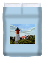 Nauset Lighthouse Cape Cod Massachusetts - Duvet Cover