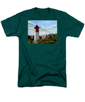 Nauset Lighthouse Cape Cod Massachusetts - Men's T-Shirt  (Regular Fit)