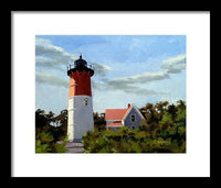 Nauset Lighthouse Cape Cod Massachusetts - Framed Print