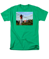 Nauset Lighthouse Cape Cod Massachusetts - Men's T-Shirt  (Regular Fit)