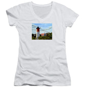 Nauset Lighthouse Cape Cod Massachusetts - Women's V-Neck