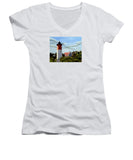 Nauset Lighthouse Cape Cod Massachusetts - Women's V-Neck