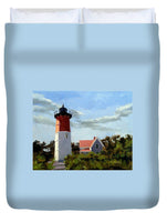 Nauset Lighthouse Cape Cod Massachusetts - Duvet Cover
