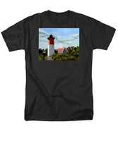 Nauset Lighthouse Cape Cod Massachusetts - Men's T-Shirt  (Regular Fit)