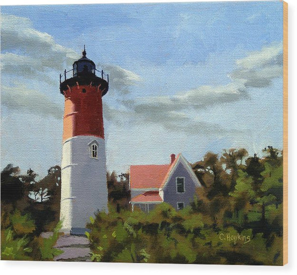 Nauset Lighthouse Cape Cod Massachusetts - Wood Print