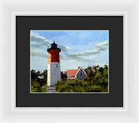 Nauset Lighthouse Cape Cod Massachusetts - Framed Print
