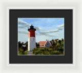 Nauset Lighthouse Cape Cod Massachusetts - Framed Print