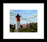Nauset Lighthouse Cape Cod Massachusetts - Framed Print