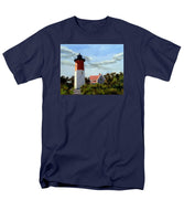 Nauset Lighthouse Cape Cod Massachusetts - Men's T-Shirt  (Regular Fit)