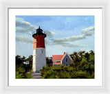 Nauset Lighthouse Cape Cod Massachusetts - Framed Print