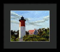 Nauset Lighthouse Cape Cod Massachusetts - Framed Print