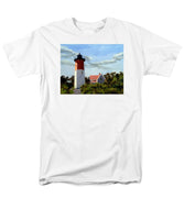 Nauset Lighthouse Cape Cod Massachusetts - Men's T-Shirt  (Regular Fit)