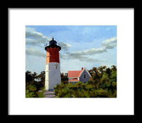 Nauset Lighthouse Cape Cod Massachusetts - Framed Print