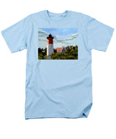 Nauset Lighthouse Cape Cod Massachusetts - Men's T-Shirt  (Regular Fit)