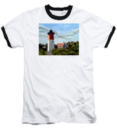 Nauset Lighthouse Cape Cod Massachusetts - Baseball T-Shirt