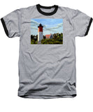 Nauset Lighthouse Cape Cod Massachusetts - Baseball T-Shirt