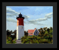 Nauset Lighthouse Cape Cod Massachusetts - Framed Print