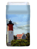 Nauset Lighthouse Cape Cod Massachusetts - Duvet Cover