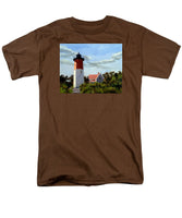 Nauset Lighthouse Cape Cod Massachusetts - Men's T-Shirt  (Regular Fit)
