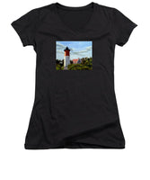 Nauset Lighthouse Cape Cod Massachusetts - Women's V-Neck