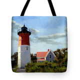 Nauset Lighthouse Cape Cod Massachusetts - Tote Bag