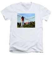 Nauset Lighthouse Cape Cod Massachusetts - Men's V-Neck T-Shirt