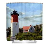 Nauset Lighthouse Cape Cod Massachusetts - Shower Curtain