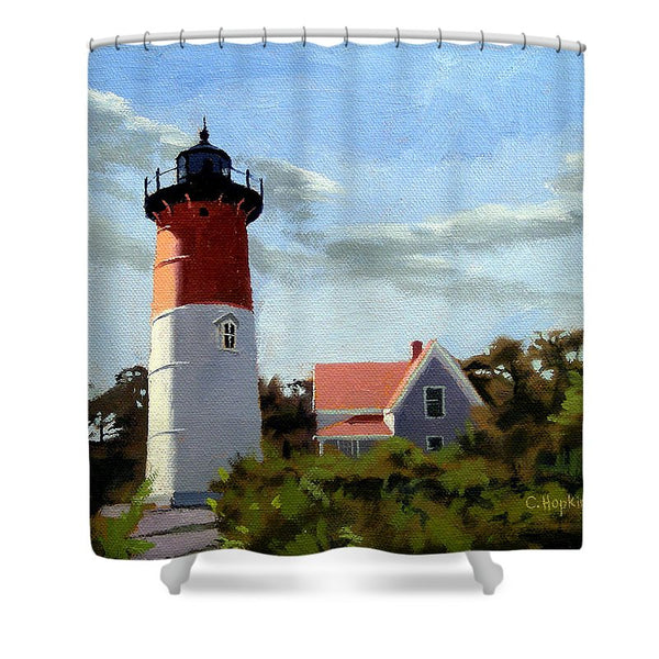 Nauset Lighthouse Cape Cod Massachusetts - Shower Curtain