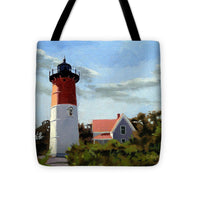Nauset Lighthouse Cape Cod Massachusetts - Tote Bag