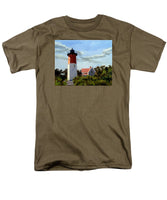 Nauset Lighthouse Cape Cod Massachusetts - Men's T-Shirt  (Regular Fit)