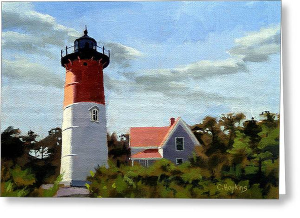 Nauset Lighthouse Cape Cod Massachusetts - Greeting Card