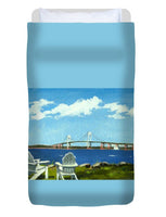 Newport Bridge Newport Rhode Island - Duvet Cover