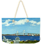 Newport Bridge Newport Rhode Island - Weekender Tote Bag