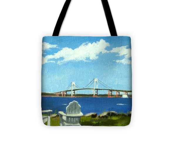 Newport Bridge Newport Rhode Island - Tote Bag
