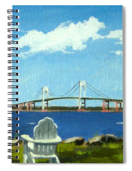 Newport Bridge Newport Rhode Island - Spiral Notebook