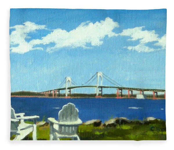 Newport Bridge Newport Rhode Island - Blanket