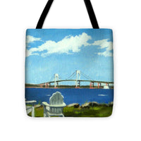 Newport Bridge Newport Rhode Island - Tote Bag