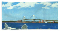 Newport Bridge Newport Rhode Island - Beach Towel