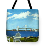Newport Bridge Newport Rhode Island - Tote Bag