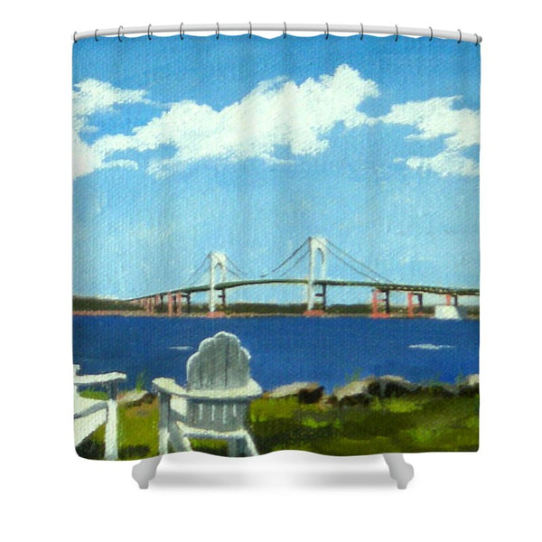 Newport Bridge Newport Rhode Island - Shower Curtain
