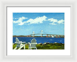 Newport Bridge Newport Rhode Island - Framed Print