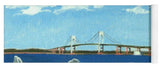 Newport Bridge Newport Rhode Island - Yoga Mat