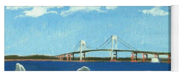 Newport Bridge Newport Rhode Island - Yoga Mat